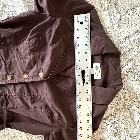 Talbots Brown Cotton Jacket Size 4 - Picture 8 of 10